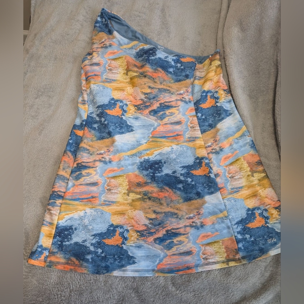 DSG One Shoulder Abstract Dress